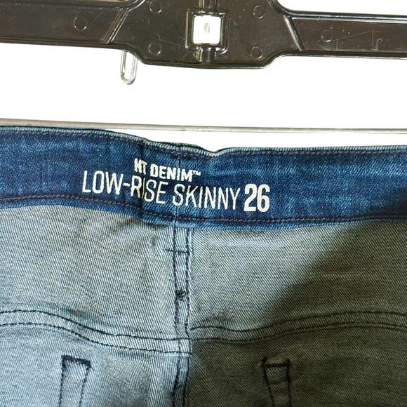 Hot Topic HTDenim NWT Women's 26 Indigo Low-Rise Skinny Jeans Stretch Denim - Picture 4 of 9